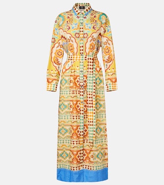 Robe midi imprimée en coton et soie | Etro