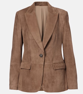Suede blazer | Brunello Cucinelli