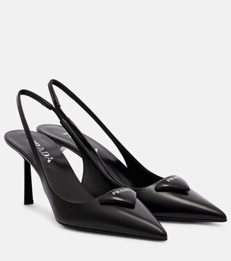 Leather slingback pumps | Prada