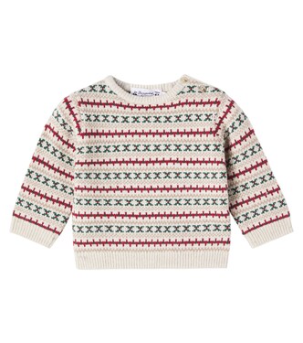 Baby wool and cotton-blend sweater | Bonpoint