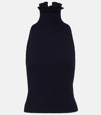 Wool and silk-blend turtleneck top | Alaïa