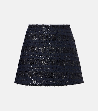 Sequined bouclé miniskirt | Rotate