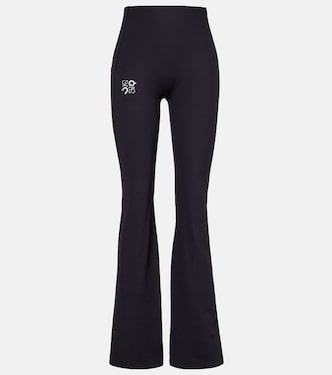 x On high-rise flared leggings | Loewe