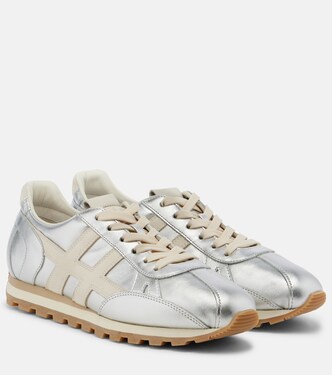 86er metallic leather sneakers | Hogan