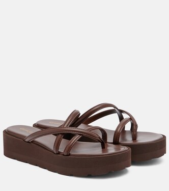 Leather platform sandals | Gianvito Rossi