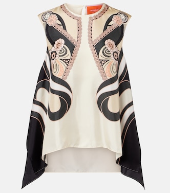 Top San Carlo aus Seiden-Twill | La DoubleJ