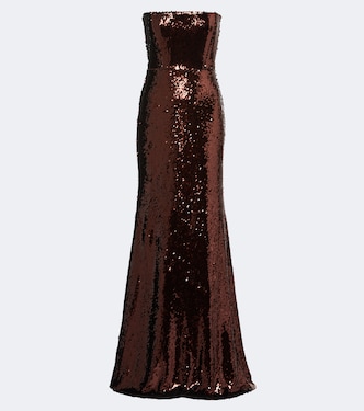 Sequined bustier gown | Alex Perry