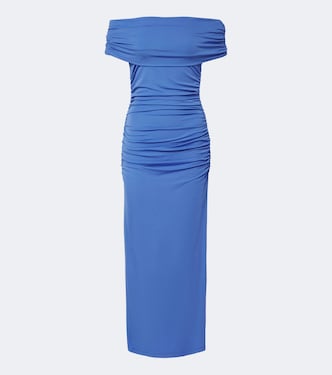 Off-Shoulder Midikleid aus Jersey | Carolina Herrera