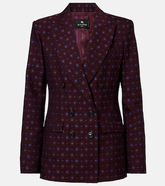 Floral wool and cotton jacquard blazer | Etro