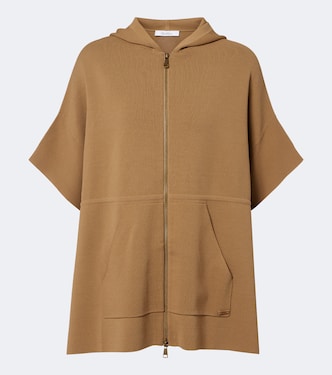 Hooded knitted poncho | Max Mara