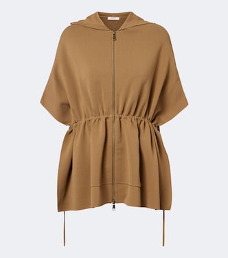 Hooded knitted poncho | Max Mara