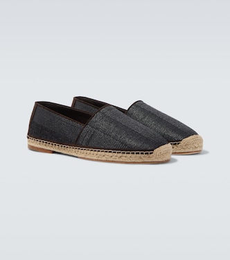 Suede-trimmed espadrilles | Brunello Cucinelli