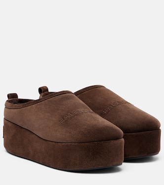 Plateau-Mules Alaska aus Veloursleder  | Balenciaga
