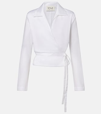 Bronte cotton wrap top | Tove