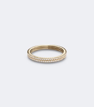 Mini 18kt gold tech ring jackets with diamonds | Suzanne Kalan