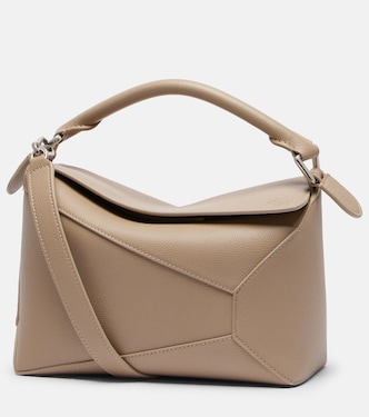 Puzzle Edge Small leather top-handle bag | Loewe