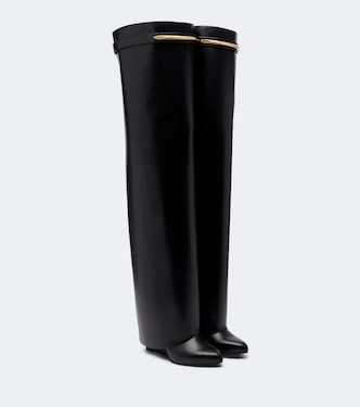 Shark Pinch leather over-the-knee boots | Givenchy