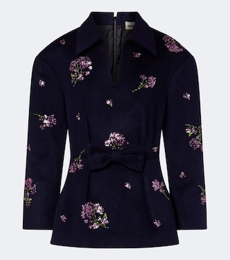 Verziertes Top aus Wolle | Shushu/Tong