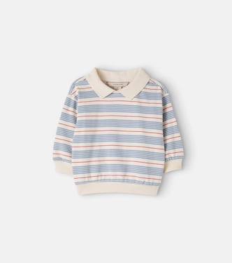 Baby Spotty cotton-blend polo sweatshirt | Konges Sløjd