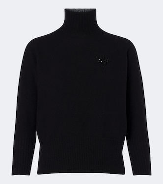 Embellished cashmere turtleneck sweater | Simone Rocha