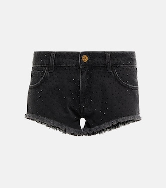 Low-rise denim shorts | Blumarine