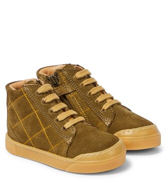 Quilted suede sneakers | Petit Nord