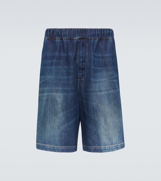 Denim chambray Bermuda shorts | Valentino