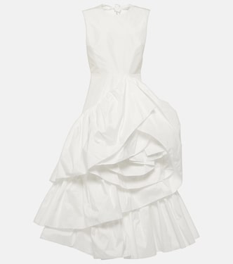Bridal Radica taffeta midi dress | Roksanda