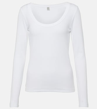 Ribbed-knit cotton jersey top | Toteme