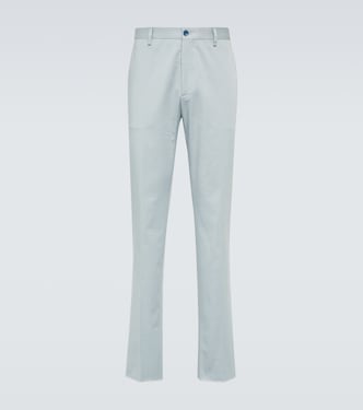 Embroidered paisley cotton jacquard chinos | Etro