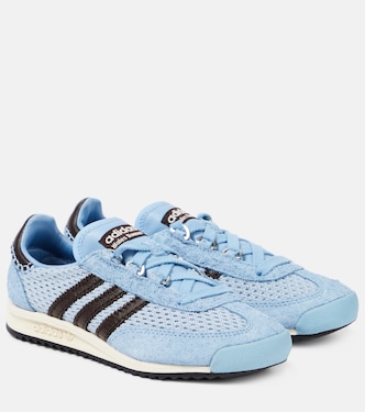 x Wales Bonner SL76 leather-trimmed sneakers | Adidas