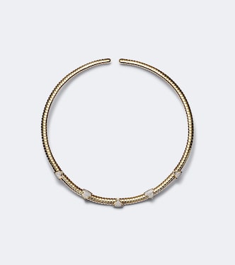 Halskette Trisolina aus 18kt Gelbgold mit Diamanten | Marina B