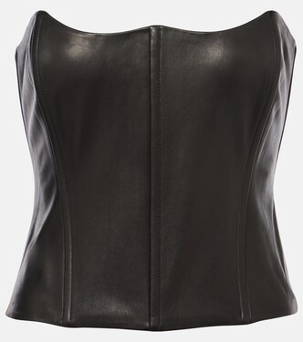 Leather bustier | The Sei