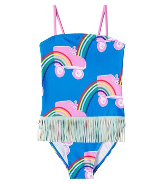 Printed ruffled swimsuit | Stella McCartney Kids