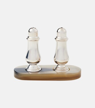 Horn and steel salt and pepper shakers | Brunello Cucinelli