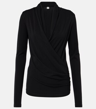 Draped jersey top | Toteme