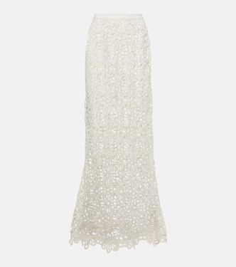 Obie floral lace maxi skirt | Norma Kamali
