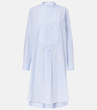 Striped cotton shirt dress | Bottega Veneta