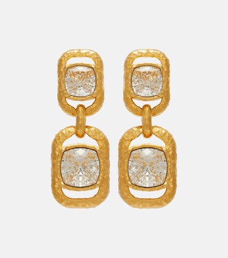 Crystal-embellished drop earrings | Oscar de la Renta