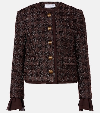 Chaqueta Audrina de tweed metalizado | Veronica Beard