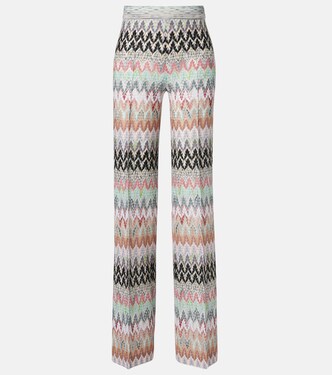Zigzag lamé straight pants | Missoni