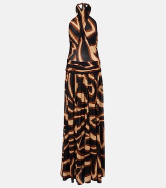 Printed wool-blend cocktail dress | Pucci