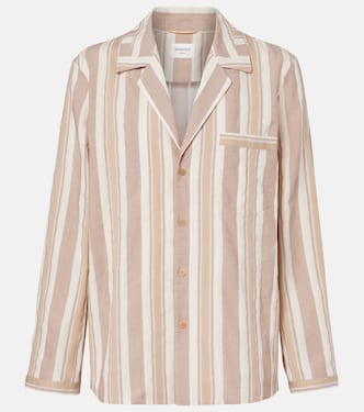 Striped cotton pajama shirt | Saint Laurent