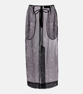 Bow-detail tulle midi skirt | Simone Rocha