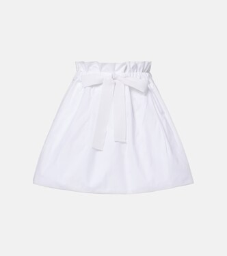 Gathered cotton miniskirt | Patou