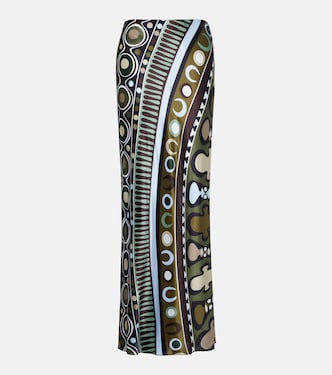 Maxirock Soleil aus Satin | Pucci