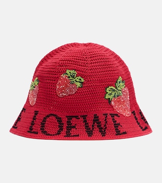 Paula's Ibiza crochet cotton bucket hat | Loewe