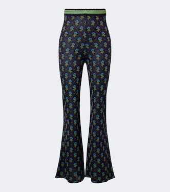 Floral jacquard flared pants | Etro