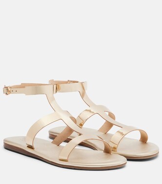 Sandalen Fedra aus Metallic-Leder | Ancient Greek Sandals