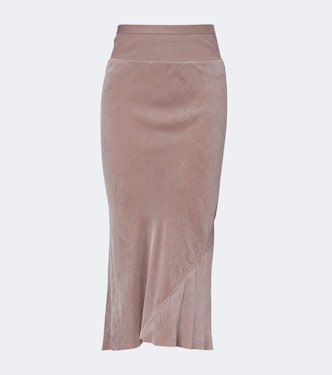 Velvet midi skirt | Rick Owens